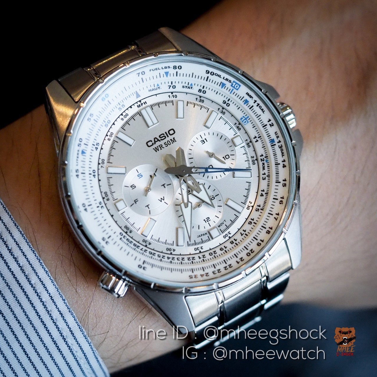 Casio หน้านักบินGravity ระบบเข็มเดินแบบออโต้ (Rare Item)