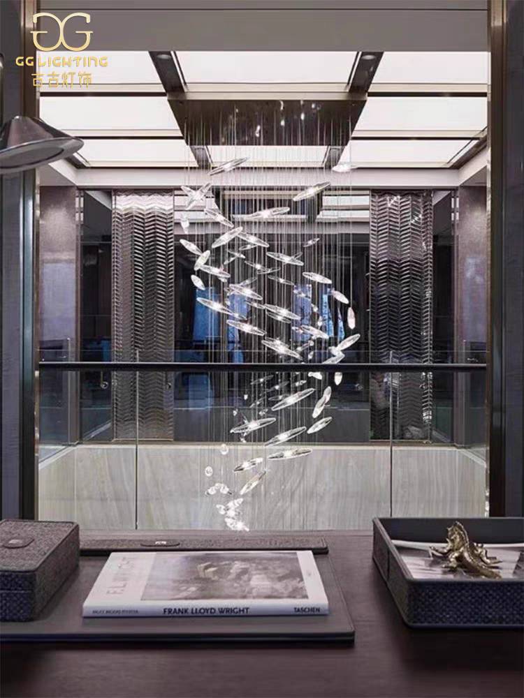 CT200A199 SOTMIA chandelier duplex floor โคมระย้า โคมโถงบรรได แชนเดอเรีย Lamp ไฟยาว