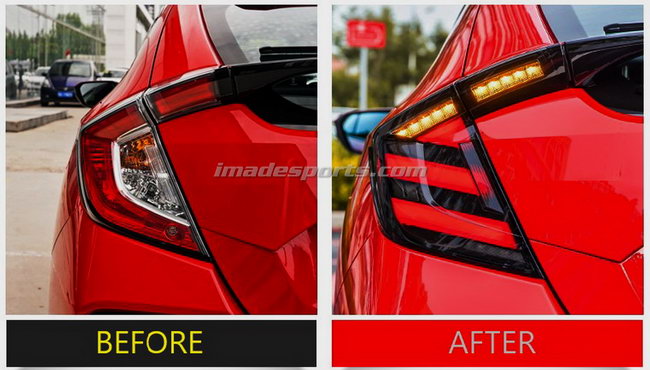 ชุดโคมไฟท้าย Civic FK MUGEN style (Civic Hatchback)