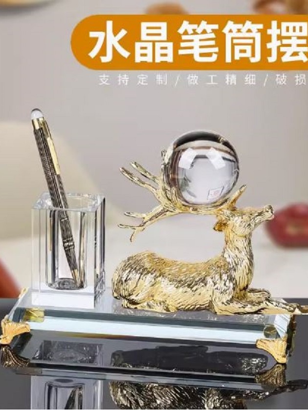 CT198D109 HOMMY ตั้งโชว์ ตั้งโต๊ะ ที่ใส่ปากกา กวาง