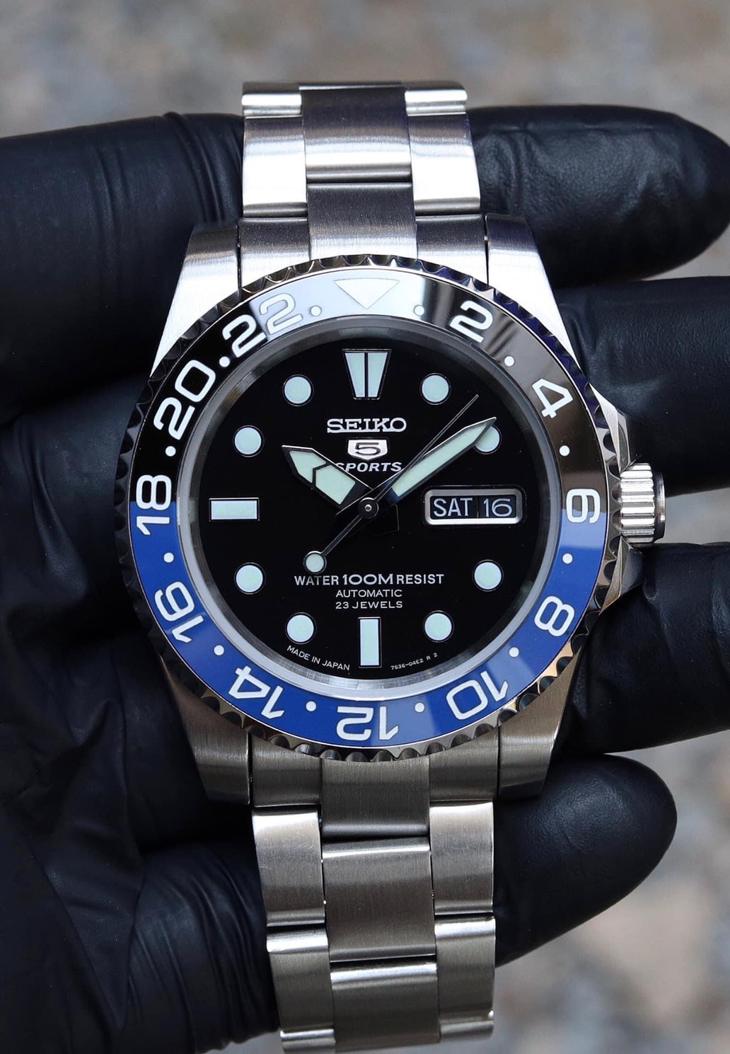 Seiko Batman Modifyมาจากรุ่น snzf17k1 Crystal Sapphire