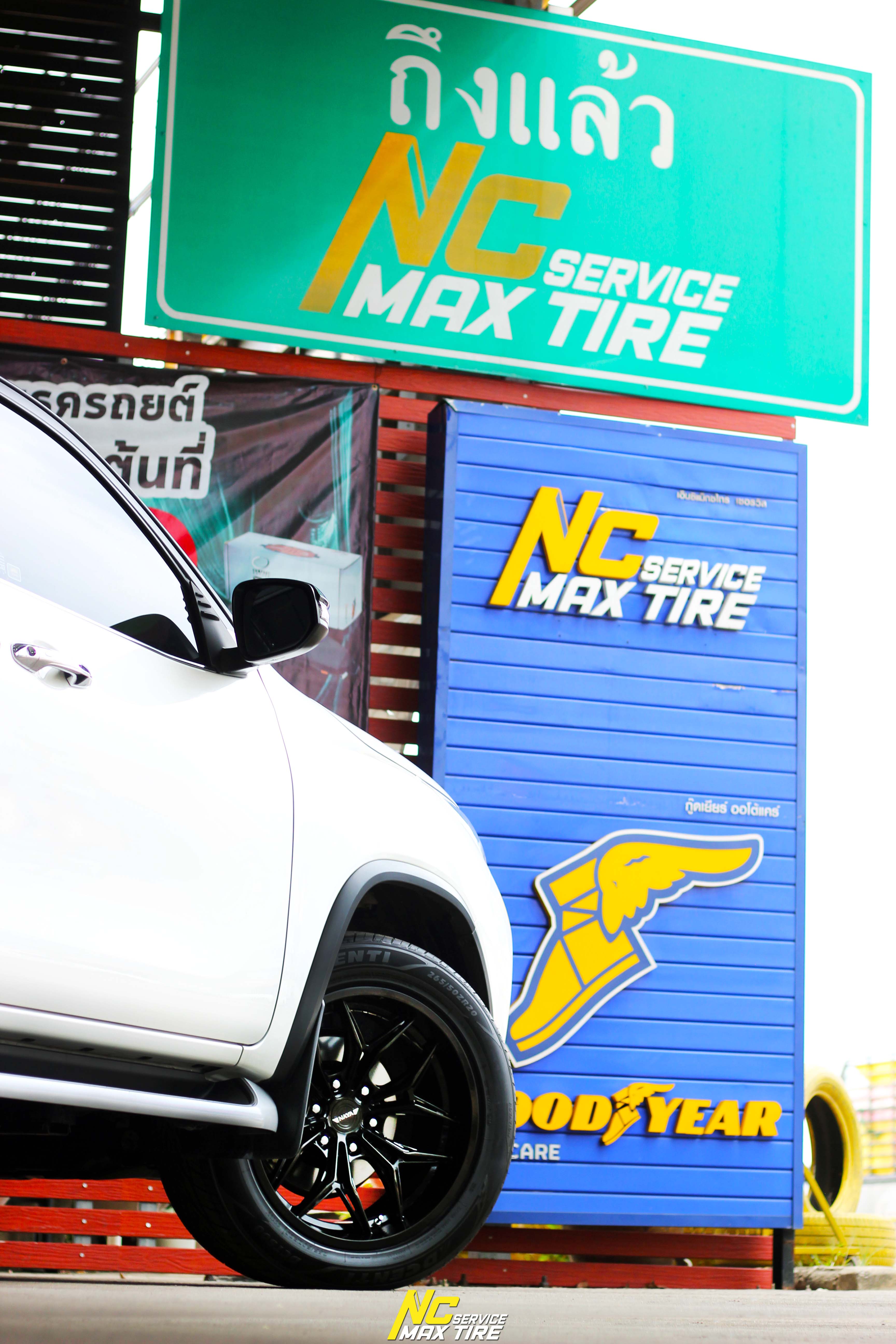 NCรีวิว.EP685 TOYOTA FORTUNER TRD NAYA Wheels : ALPHA-T63 20x9.5 6H139.7 ET0 ล้อแม็กสีดำเงาทั้งวง NCล้อแม็ก