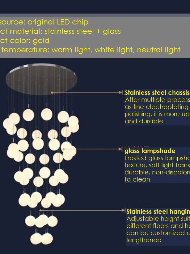 CT206A239 SOTMIA chandelier โคมไฟระย้าโมเดิร์น โคมไฟห้องนั่งเล่น Nordic