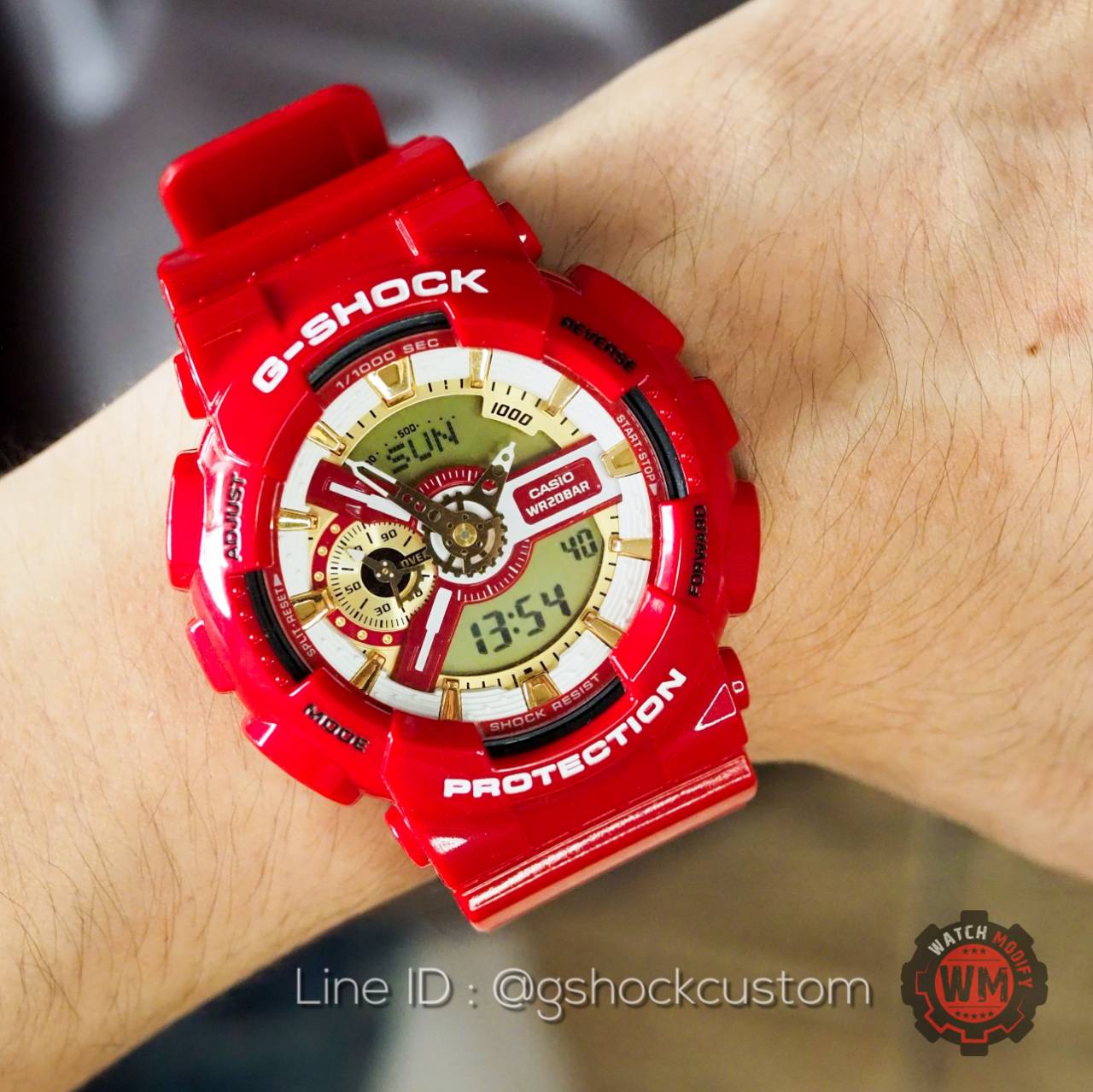 G-Shock Custom Red Ironman