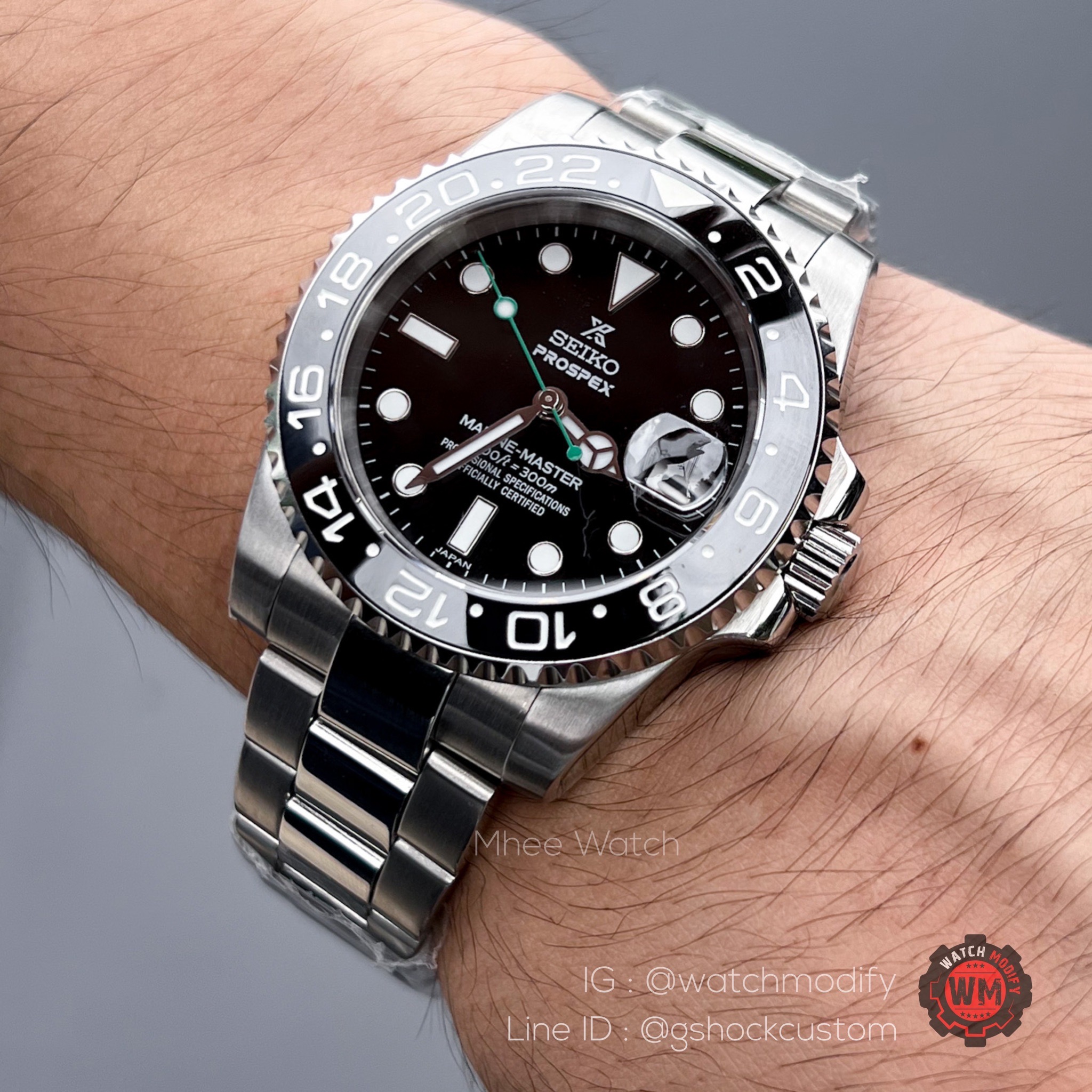 Seiko Mod Green Hand Sapphire Glass very premium ediiton