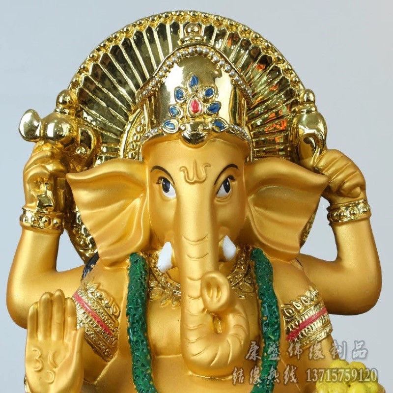 CT023B041 HAOYUN องค์พ่อ พระพิฆเนศ ค้าขายร่ำรวย การเงิน การงาน ประสบความสำเร็จ พระพิฆเนศปางเศรษฐี พระพิฆเนศปางประทานพร