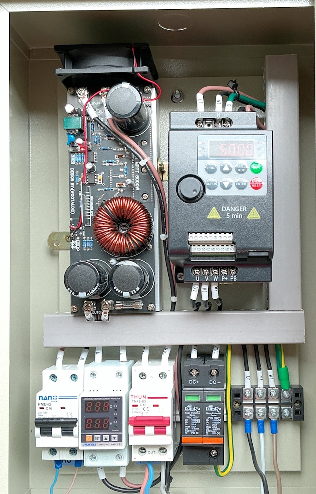 พัดลมระบายอากาศโซล่าเซลส์ 50" 3P 380V 50Hz