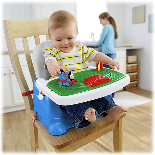 Fisher Price Thomas & Friend Tray Play Booster เก้าอี้ทานข้าวเด็ก พกพาได้ พร้อมของเล่น