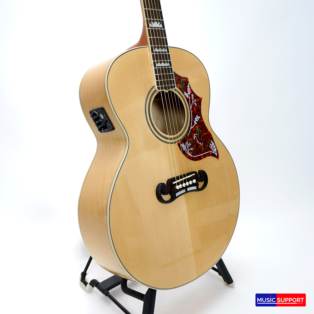 กีตาร์โปร่งไฟฟ้า Mclorence MJ-200E ทรงจัมโบ้ / Natural