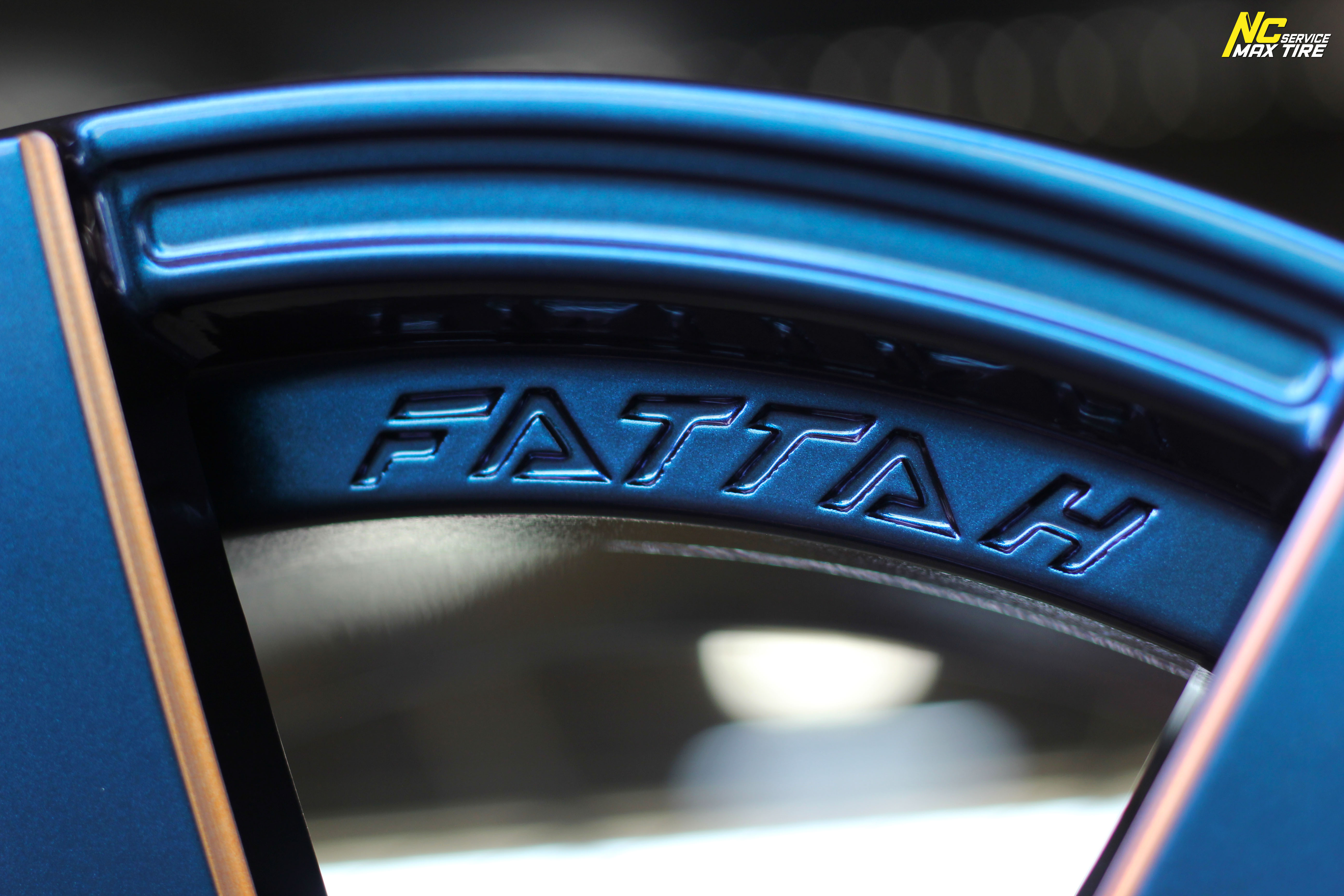 ล้อแม็กขอบ18 / Cosmis / FATTAH SPORT-VIP / 18x9.0 6H139.7 ET25 / ล้อแม็กสีน้ำเงินเฉดพาวเวอร์+ขอบดำ+CNCข้างก้าน+CNCตัวหนังสือ / Custom Color / PowerBlue / SUV / PPV / NC / ล้อแม็กสวยๆ