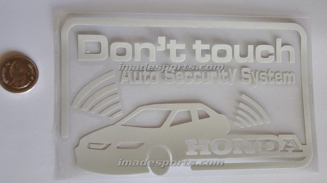 Sticker Don't Touch 3M สีขาวสะท้อนแสง
