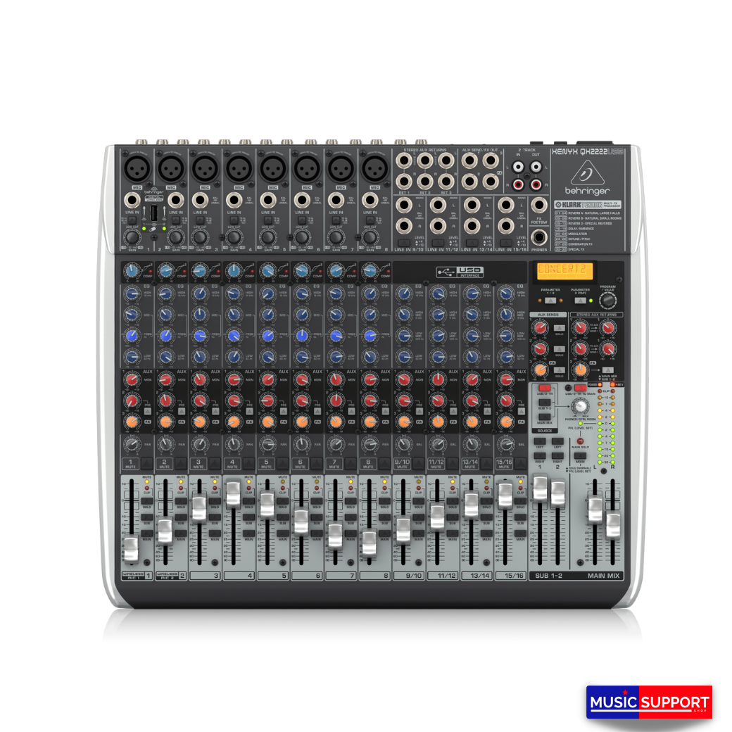 BEHRINGER XENYX QX2222USB Analog Mixers with Effects
