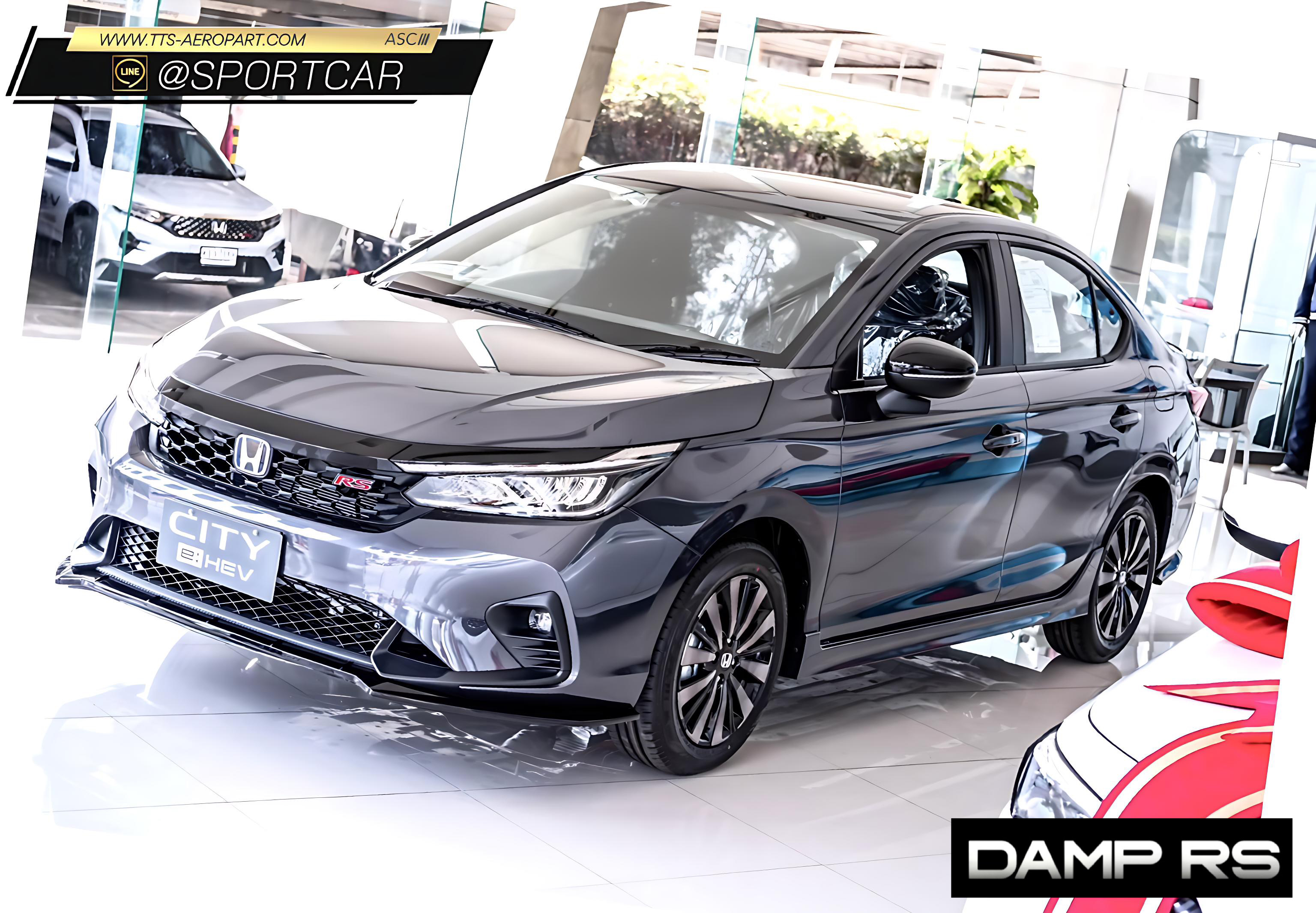 ชุดแต่ง CITY 2023 2024 2025 DAMP RS - สเกิร์ตรอบคัน honda city ใหม่, ลิ้นแต่ง CITY 2024, city rs, city ehev, ฮอนด้าซิตี้ แต่งสวย