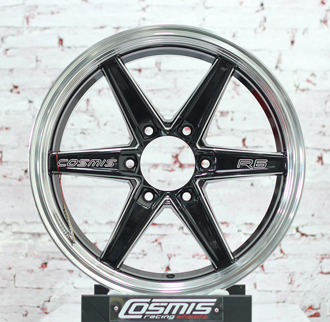 ล้อแม็กขอบ18 COSMIS R6 สีเงิน หน้าดำ สำหรับรถกระบะ (ราคา4วง)