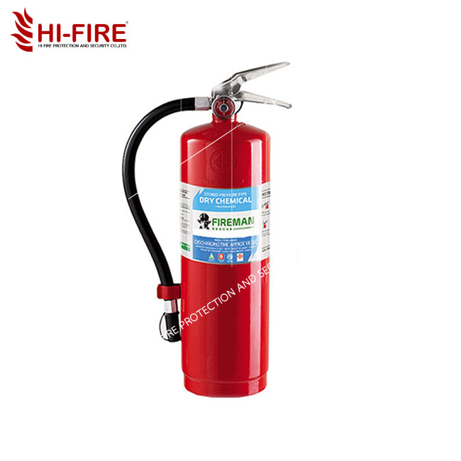 ถังดับเพลิง ชนิดผงเคมีแห้ง ขนาด 15 ปอนด์ รุ่น 6A40B ยี่ห้อ Fireman