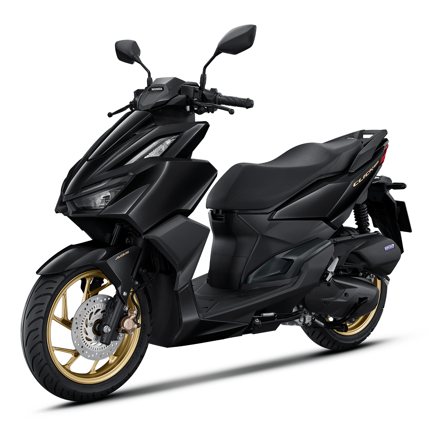 ฮอนด้า Honda Click 160 ล้อแม็ค ดิสก์เบรก ABS Idilng Stop มี 3 สี เทา-ดำ (G-B), ดำ (BLK), แดง-ดำ (R-B)