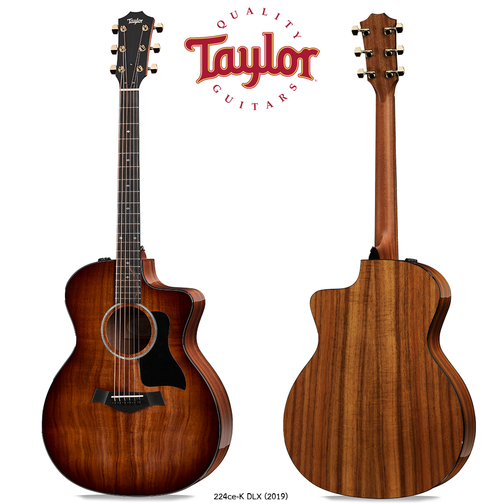 TAYLOR 224CE-K DLX/CASE กีตาร์โปร่งไฟฟ้า