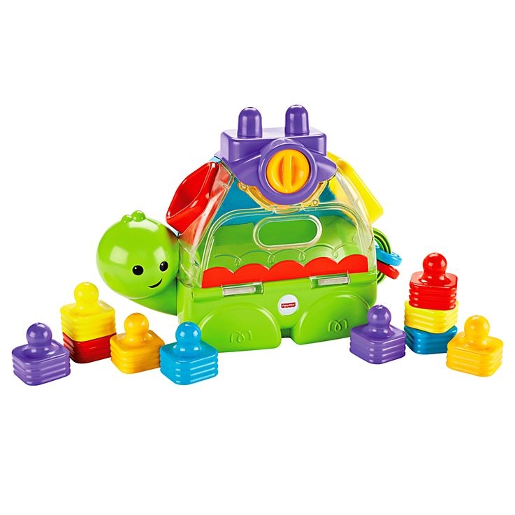 Fisher Price Little Stackers Sort N Spill Turtle บล๊อคหยอด ฝึกกล้ามเนื้อมือและสมอง