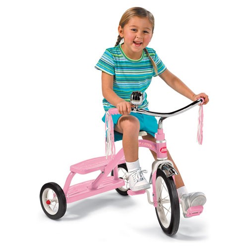 Radio Flyer Classic Pink Dual Deck Tricycle จักรยานสามล้อคลาสสิคขั้นบันไดสุดฮิต