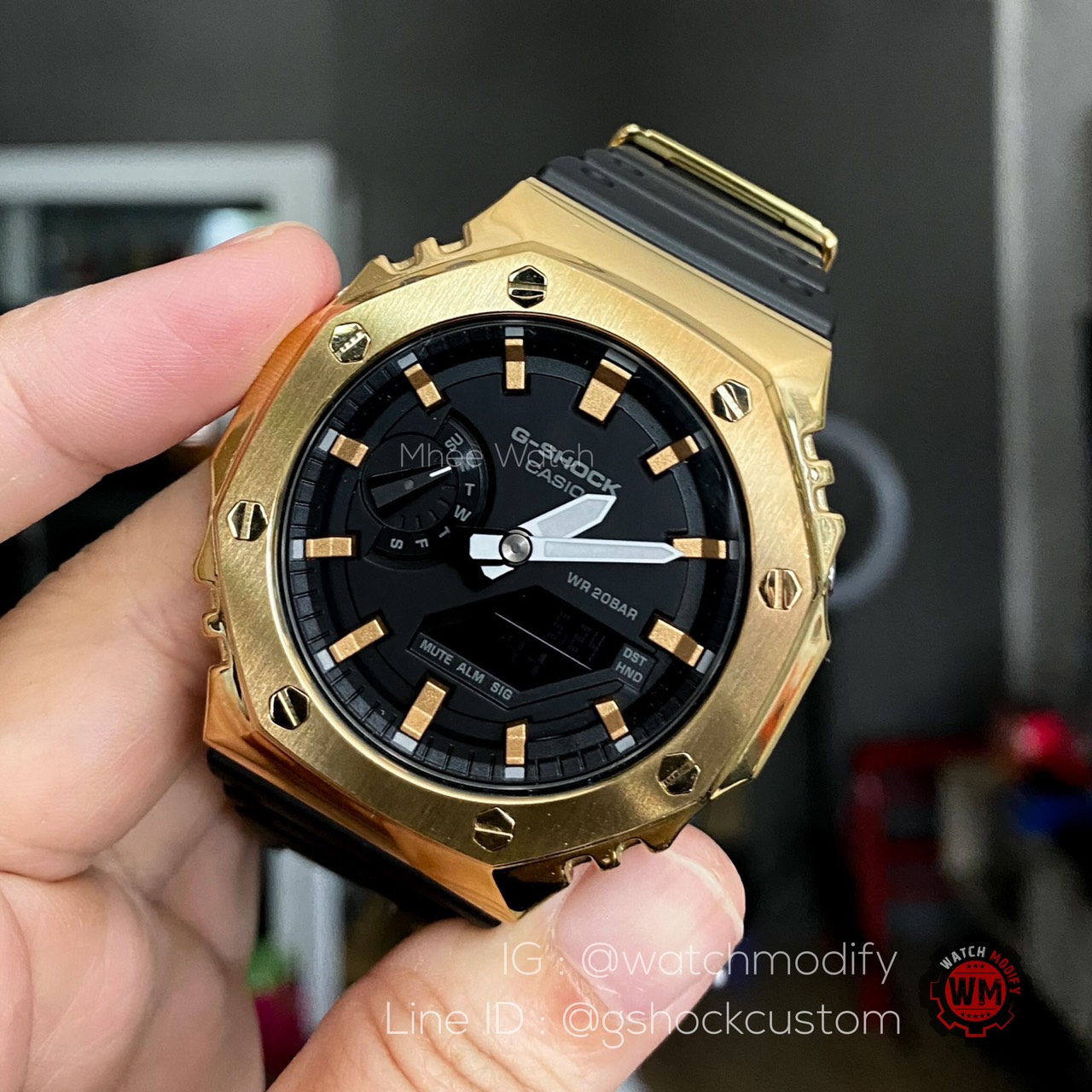 G-Shock หน้าAP Gold Resin รุ่น GA-2100 แต่ง Casioak Mod Gen1