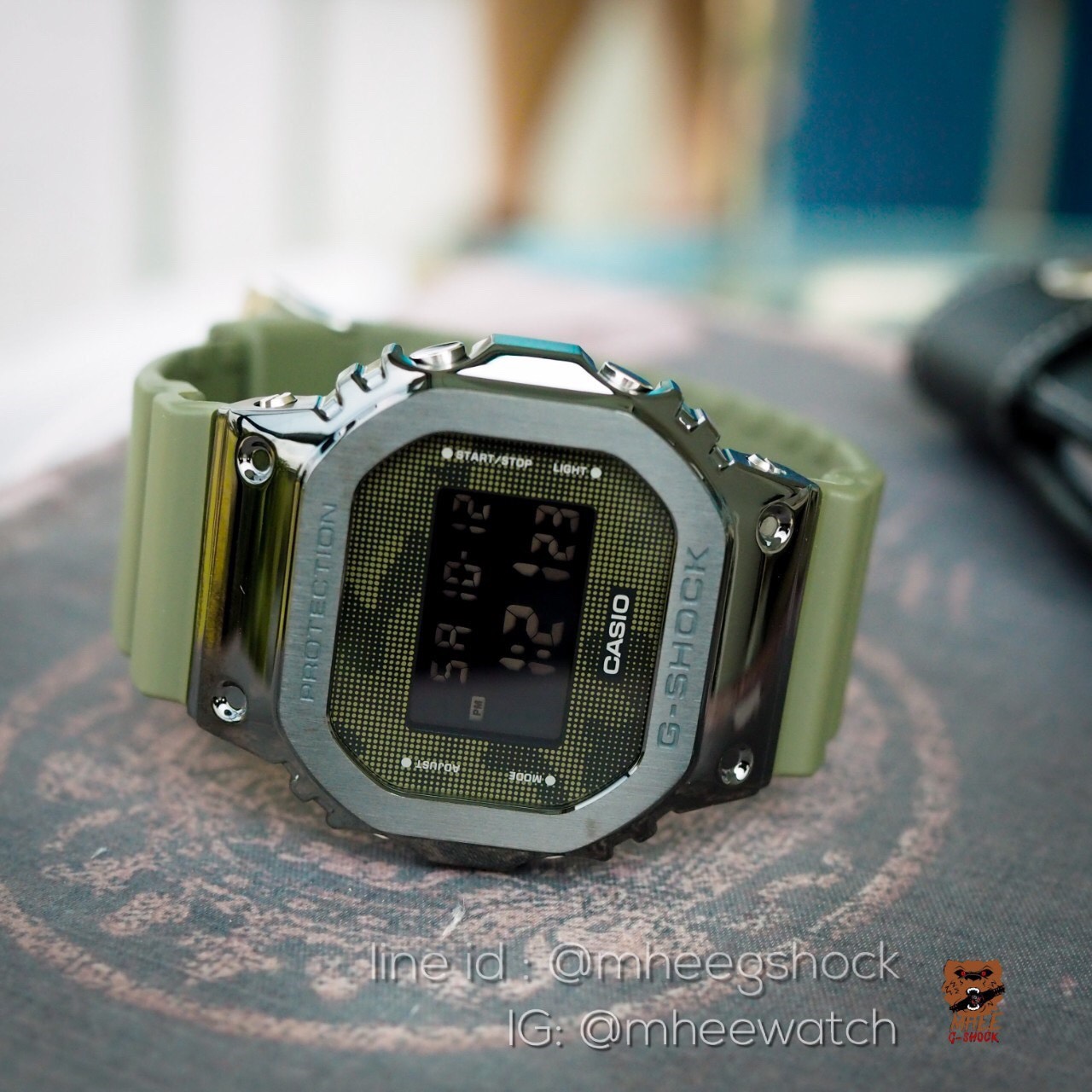 G-Shock Gm-5600B-3DR เขียวทหาร