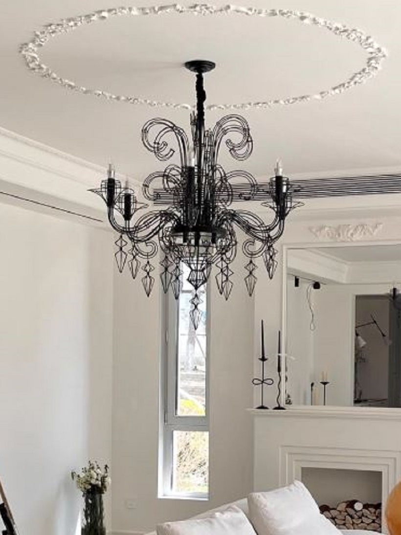 CT238A309 SOTMIA โคมไฟระย้า โคมไฟโมเดิร์นสีดำ Chandelier Lighting โถงบรรได โต๊ะทานอาหาร