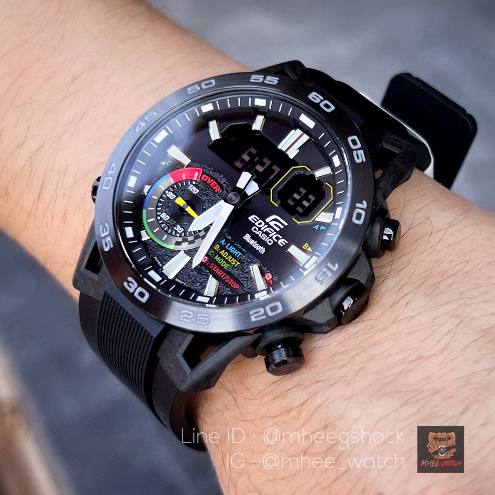 Casio Edifice Motor Sports Rare Item Rasin Strap