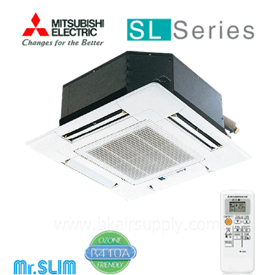 แอร์มิตซูบิชิ Mitsubishi SL SERIES รุ่นฝังในฝ้าเพดานกระจายลม 4 ทิศทาง (คาสเซ็ท) รหัสสินค้า : SL-P1.6AKLT 12,624 บีทียู