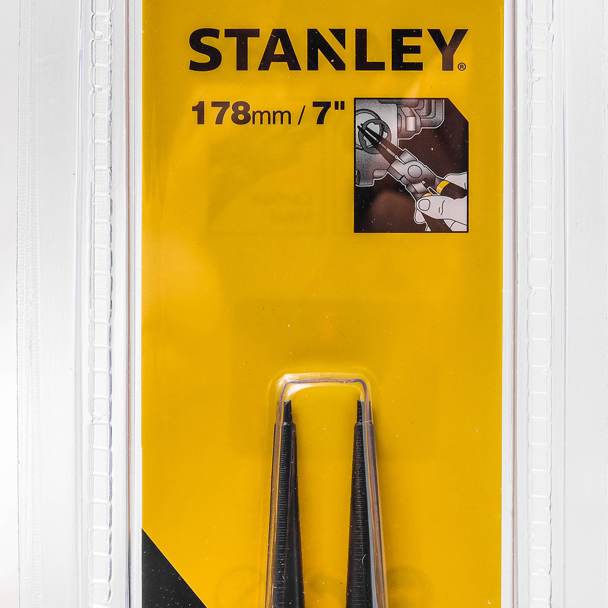 STANLEY คีมถ่างแหวน คีมหนีบแหวน ปากตรง ปากงอ ขนาด 7 นิ้ว