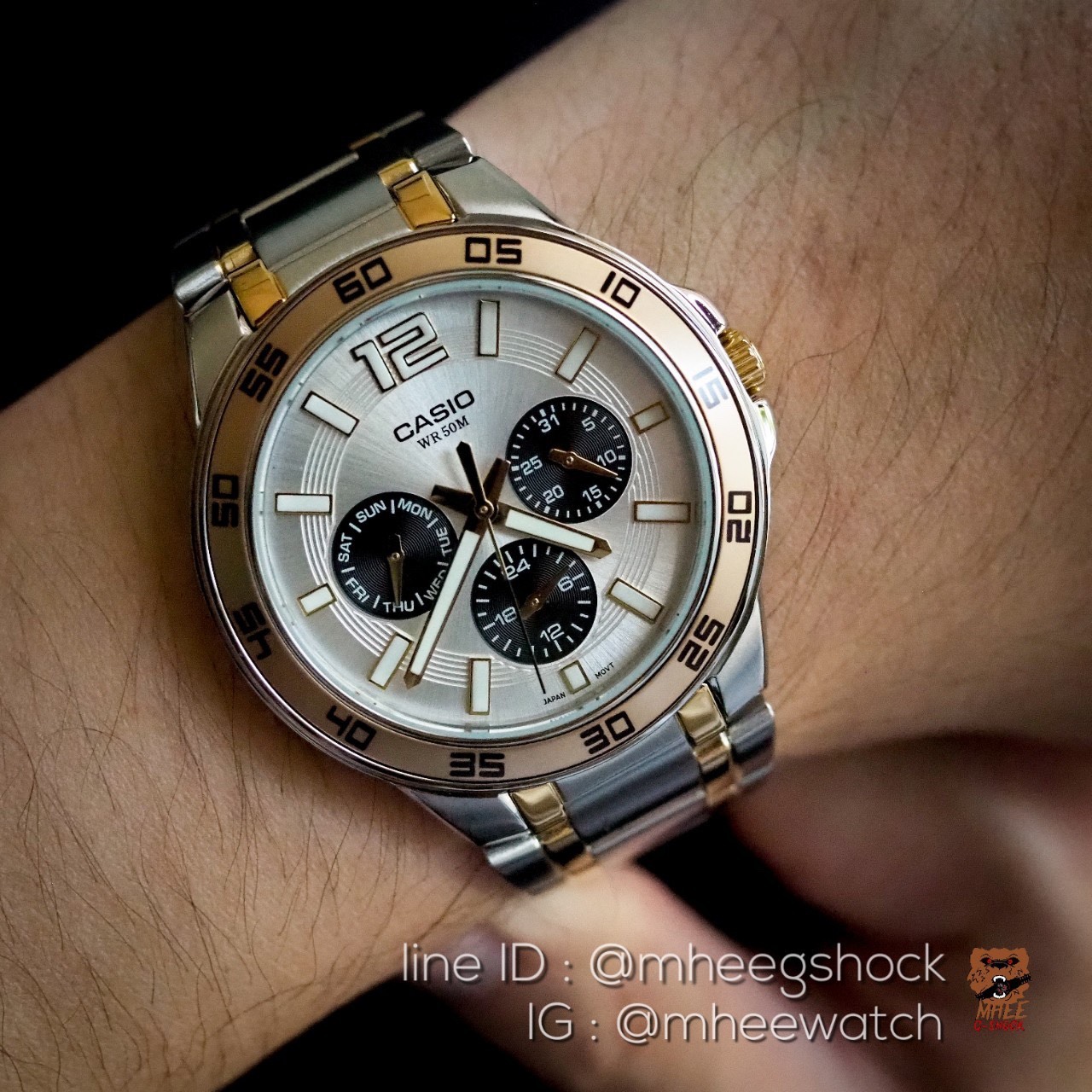 Casio Daytona หน้าแพนด้า