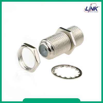UC-0092 F-Type Splice COUPLING, Wash + Nut ตัวต่อ F-Type 2 ทาง