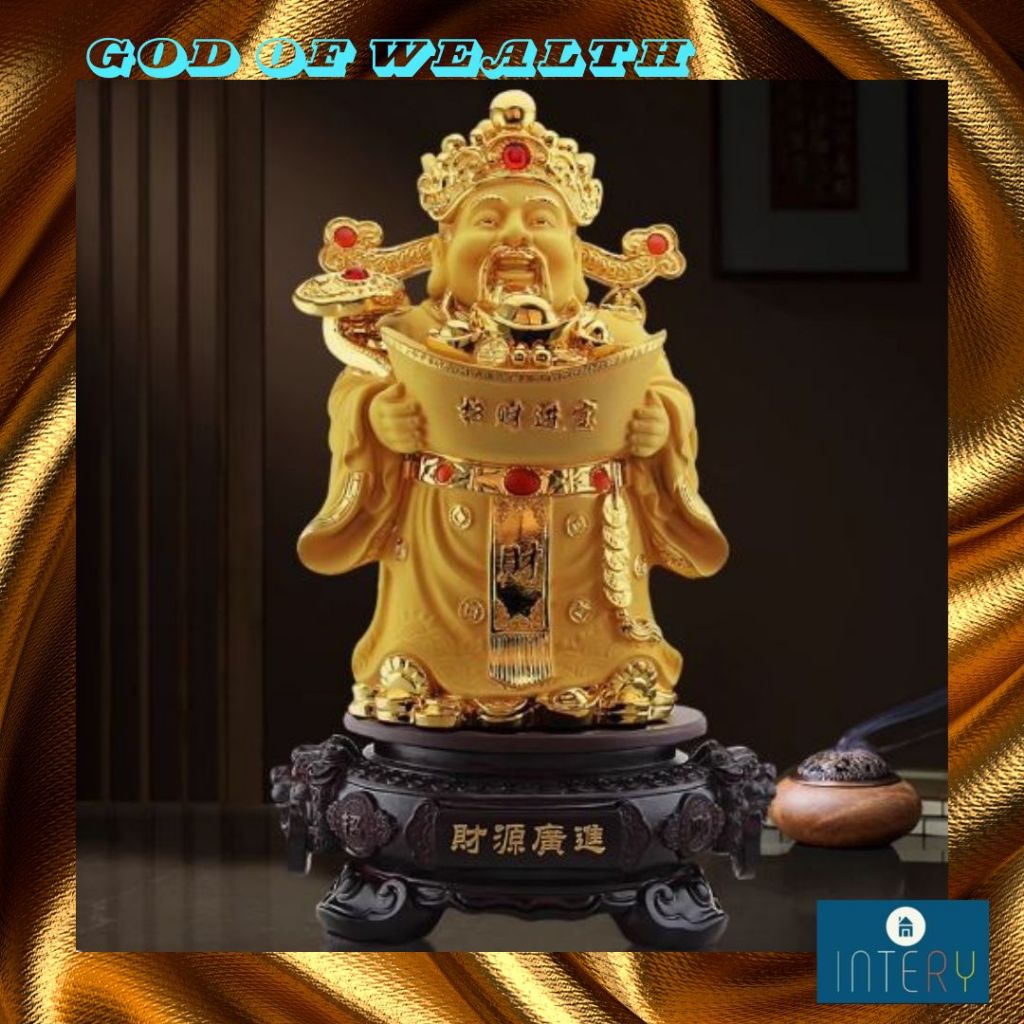 CT227B169 HAOYUN เทพเจ้าแห่งความมั่งคั่ง มงคล ของขวัญเลื่อนตำแหน่ง ของขวัญขึ้นบ้านใหม่ ขนเงินขนทอง รับทรัพย์