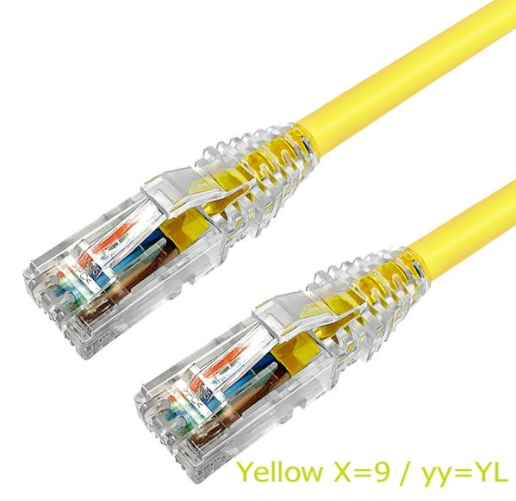 AMC-36X3 Patch Cord UTP CAT 6 RJ45 - RJ45, Length 3 m./10 ft. (สีของสาย X=6ฟ้า/8แดง/9เหลือง)
