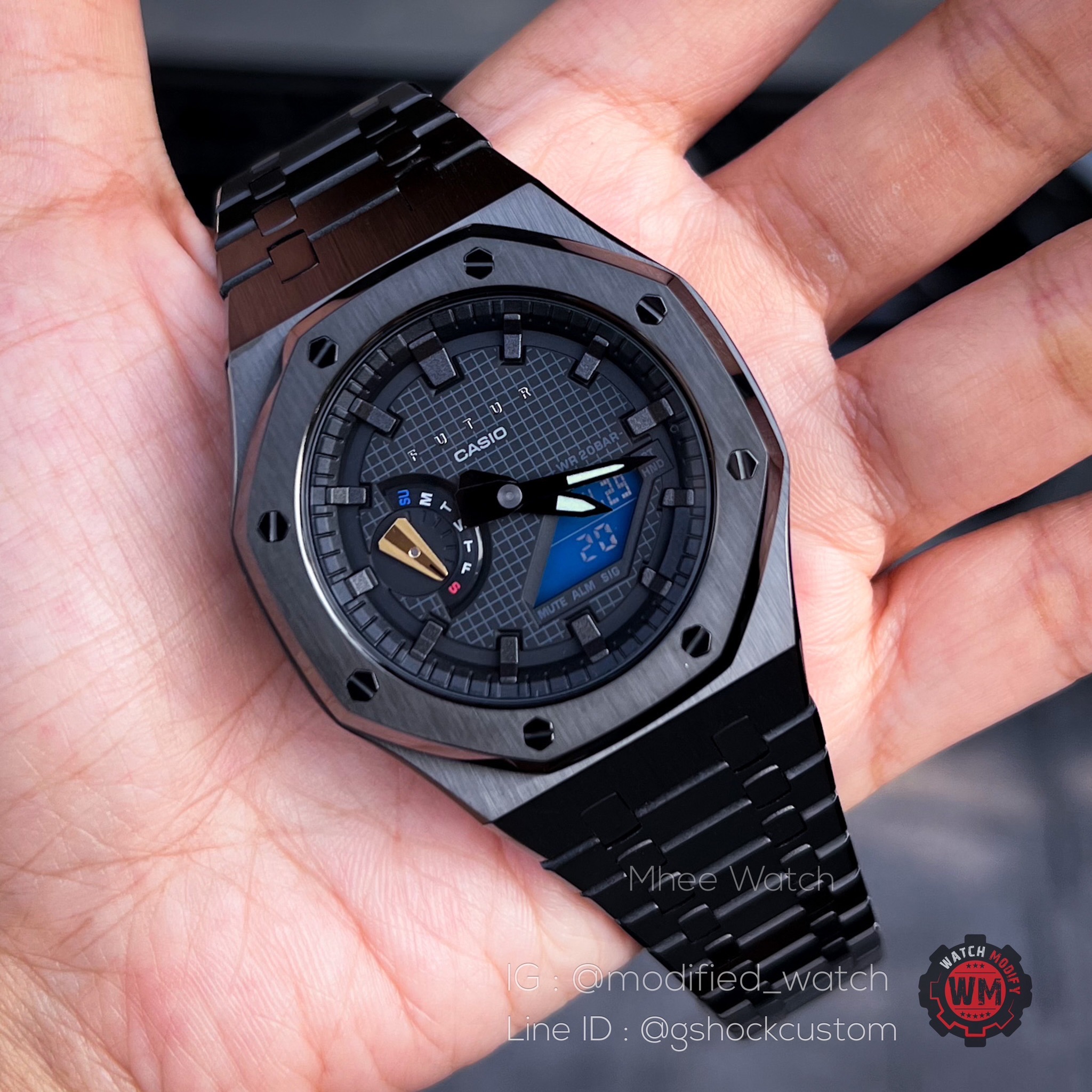 G-SHOCK Casioak Limited FUTUR X Skeleton เปลี่ยนใส่กรอบสาย Steel ทั้งเรือน
