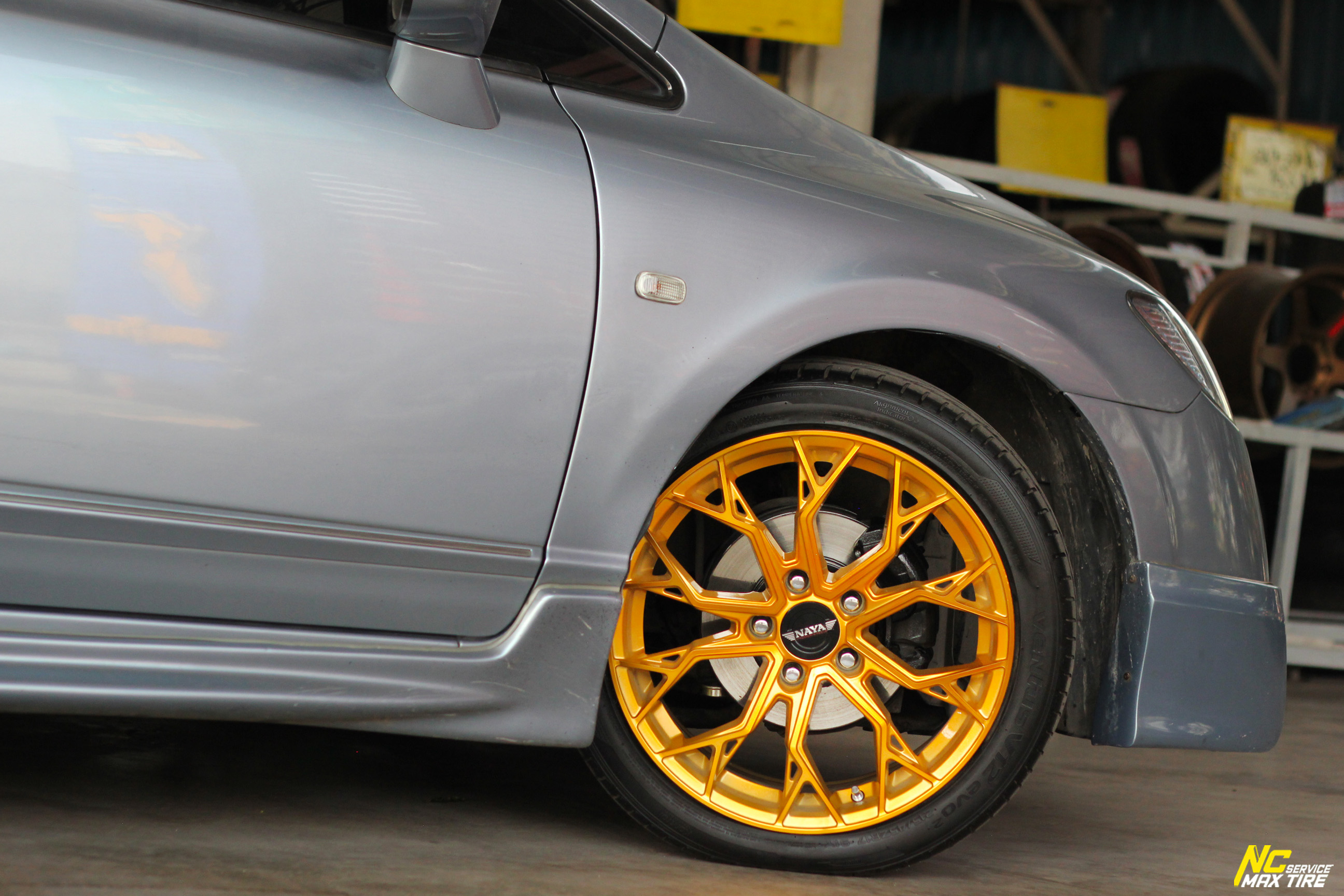 Honda Civic / NAYA ALPHA-3 / 17x7.5 5H114.3 ET40 / ล้อแม็กสีทองทั้งวง / Custom Color / ล้อแม็กขอบ17
