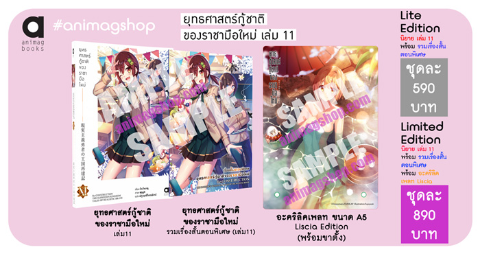 Animag ยุทธศาสตร์กู้ชาติของราชามือใหม่ NOVEL เล่ม 11 Limited Edition