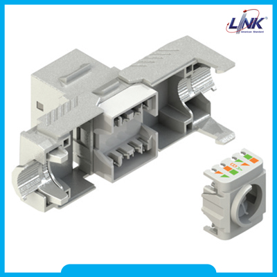 US-1044TF : CAT 8 JACK, SHIELD, TOOL FREE