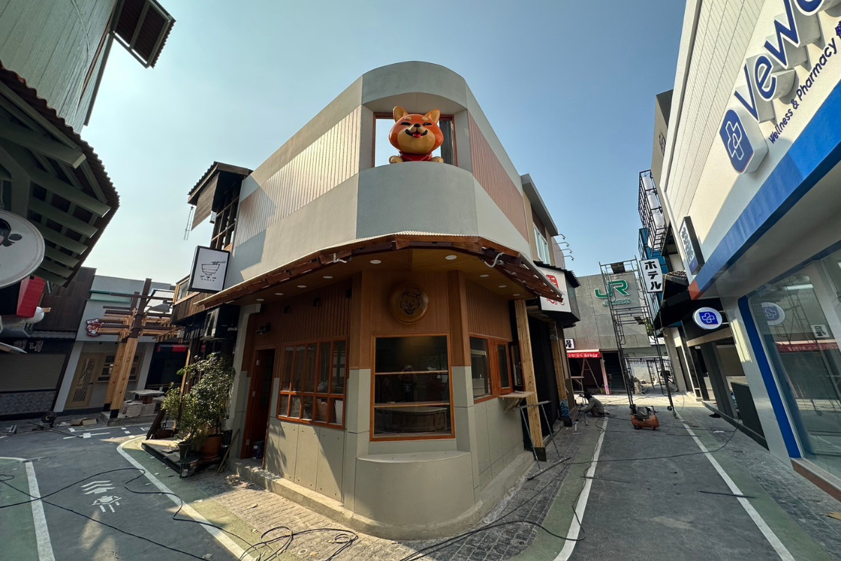 เคาน์เตอร์ร้านขนม เคาน์เตอร์สีไม้ เคาน์เตอร์มุมโค้ง