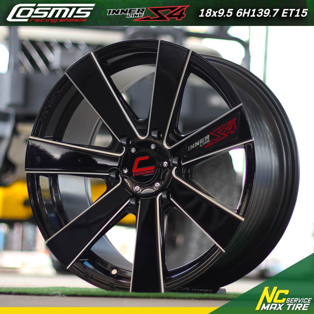 ล้อแม็กขอบ18 / Cosmis / InnerLine S4 / Extend tech / 18X8.5 6H139.7 ET35