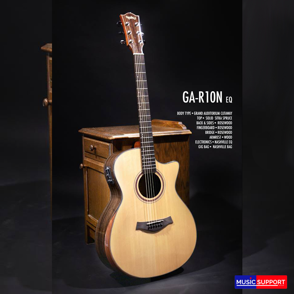 กีต้าร์โปร่งไฟฟ้า Nashville GA-R10N-EQ