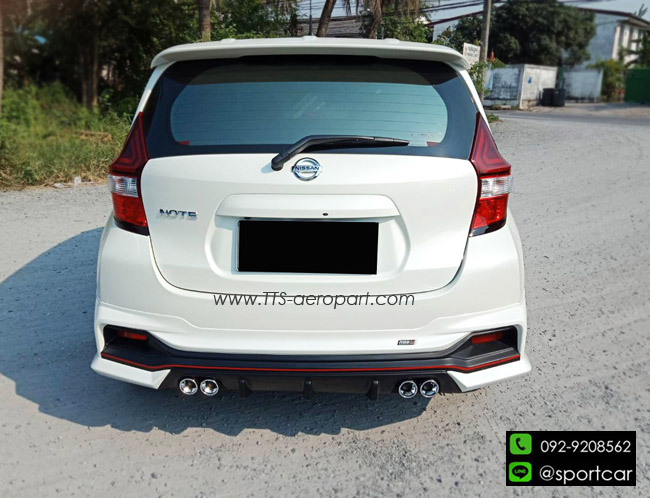 ชุดแต่งNissan Note ทรง I-Deo RB ท่อคู่สปอร์ต ,นิสสันโน๊ต แต่งสวย งานคุณภาพ ราคาไม่แรง