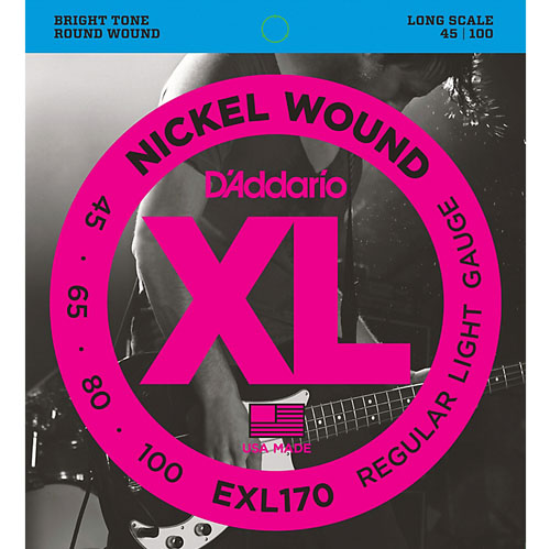สายเบส D'Addario EXL170 Nickel Wound Bass (4สาย)