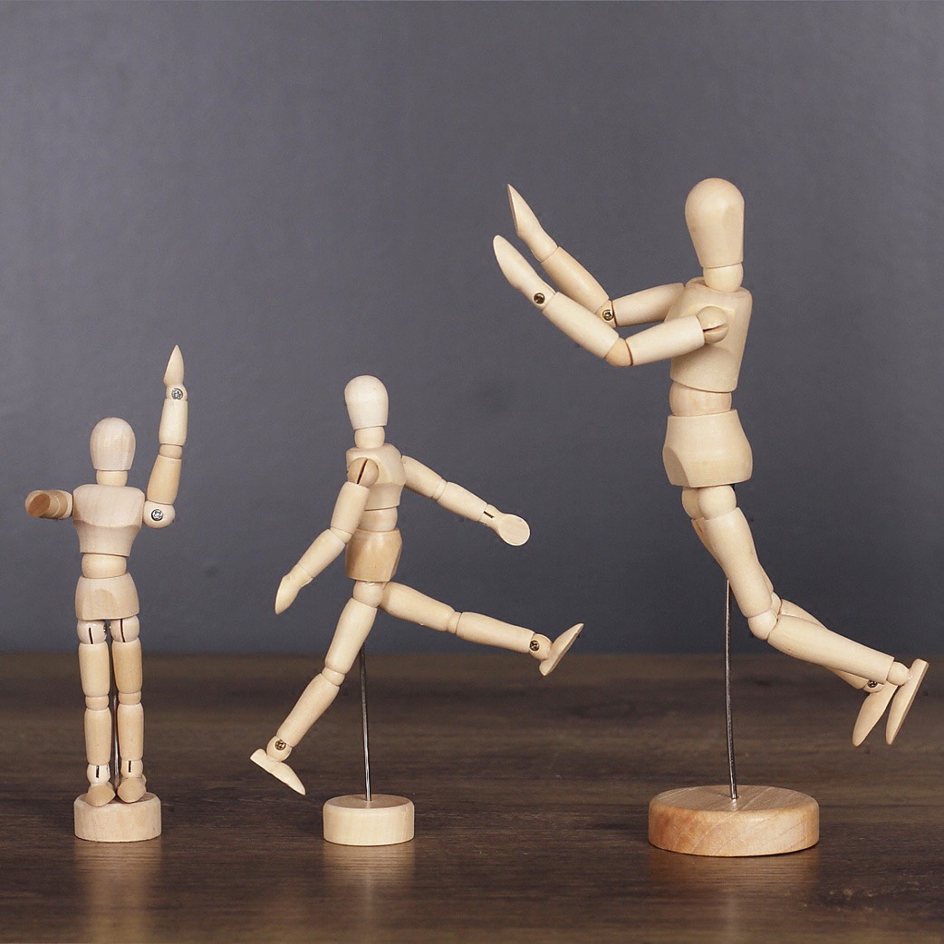 C1013B036 FAMITOSS ของแต่งห้อง ไม้คน มือไม้ ของตั้งโชว์ ของตั้งโชว์ตกแต่งบ้าน ของตกแต่งไม้ wood home decoration gift