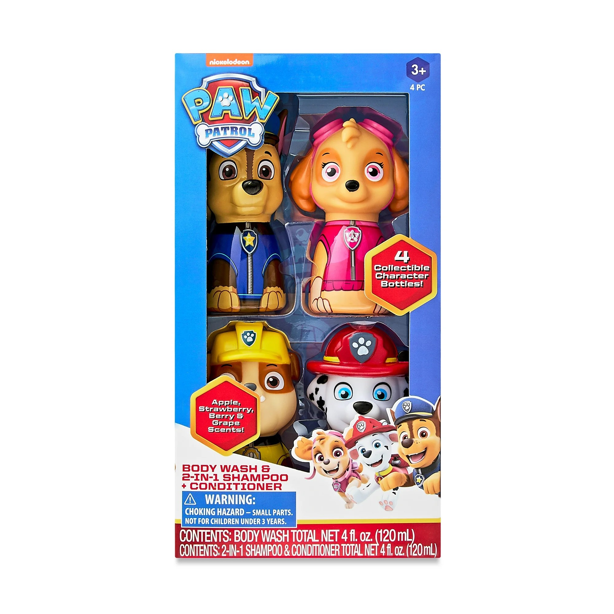 4-Piece Body Wash & 2-in-1 Shampoo & Conditioner PAW Patrol ชุดดูแลผิวและผม 4 ชิ้นสำหรับเด็ก กลิ่นหอมผลไม้