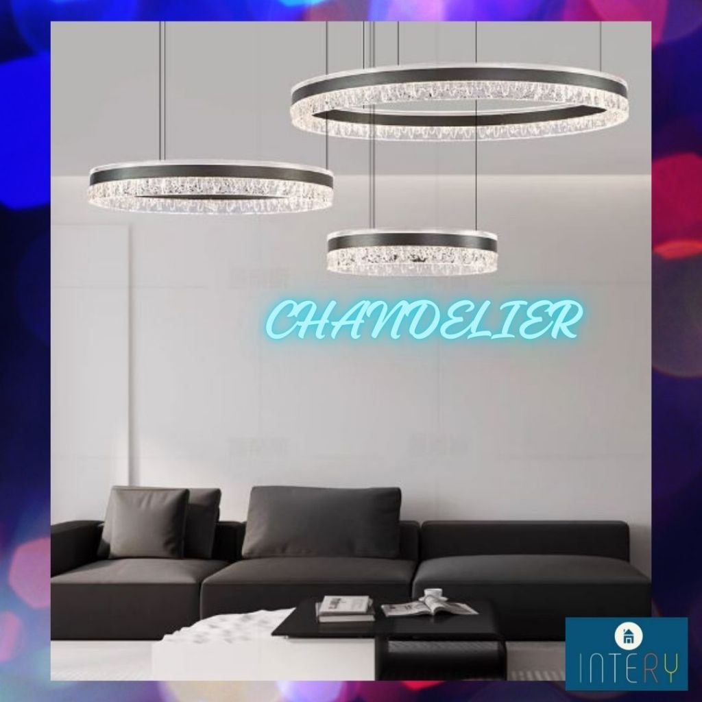 CT236A303 SOTMIA โคมไฟระย้า โคมไฟโมเดิร์นสีทอง Chandelier Lighting โถงบรรได โต๊ะทานอาหาร