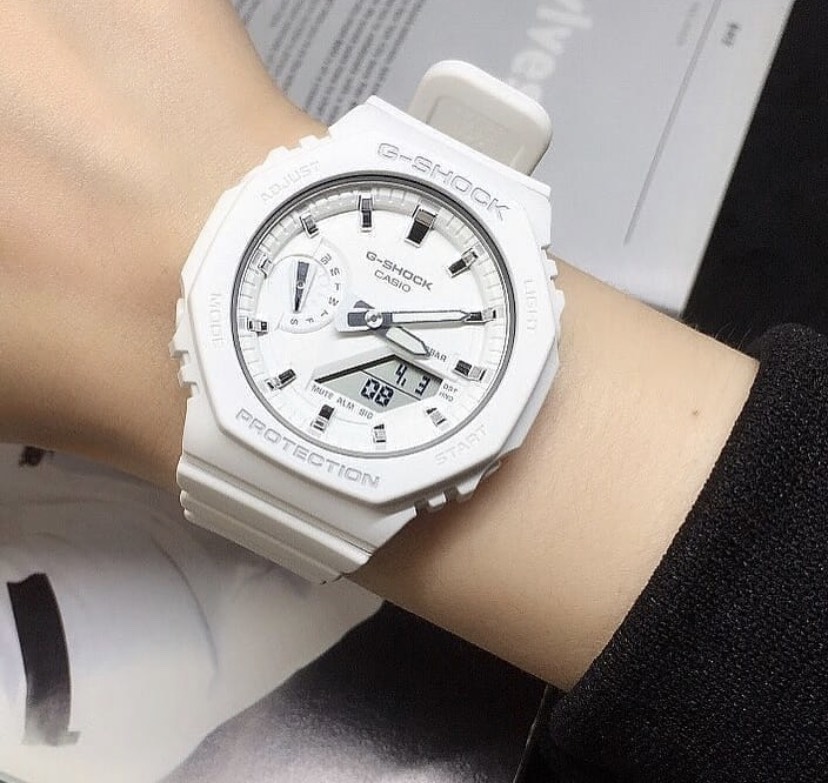 G-Shock หน้าAP size mini GMA-S2100-7a white color dial silver