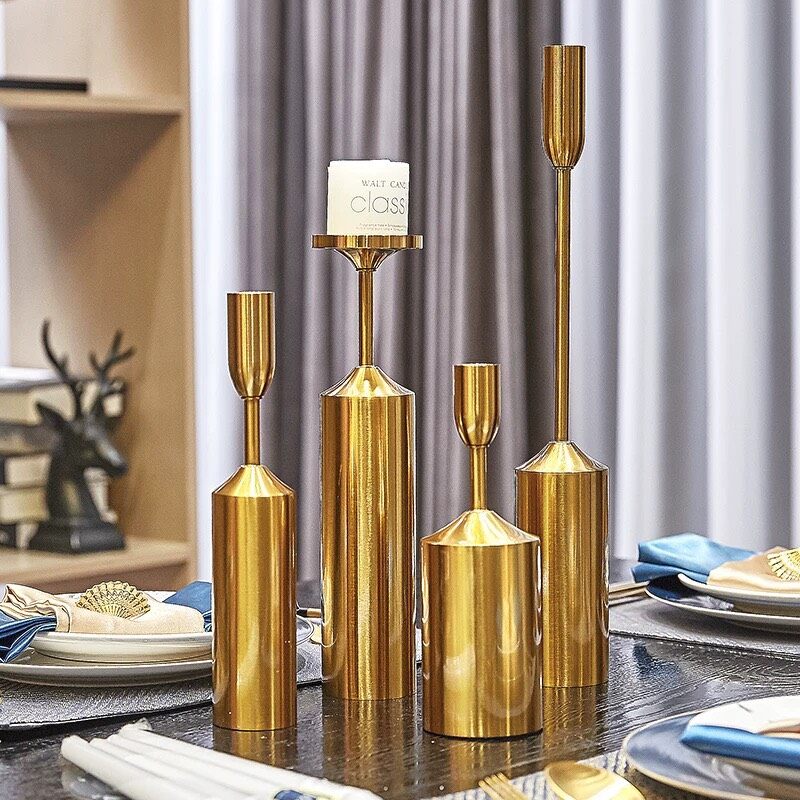 CT031E001 DECHOME เชิงเทียนตกแต่ง เชิงเทียนตกแต่งบ้าน เชิงเทียนสีทอง เชิงเทียนสวย เชิงเทียน แจกัน ประดับ candlestick