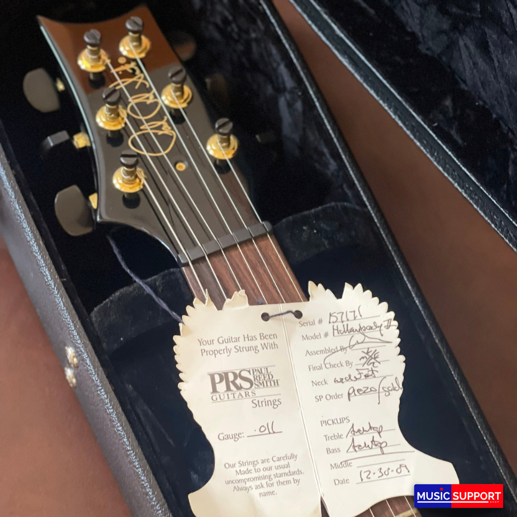 กีตาร์ไฟฟ้า PRS Hollowbody II Piezo Charcoal Burst 10-Top /Case