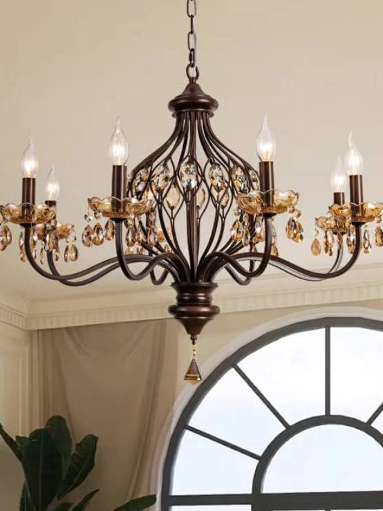 CT214A255 SOTMIA โคมไฟระย้าฝรั่งเศสอาคาร Duplex Villa Loft Apartment โคมไฟคริสตัล Light