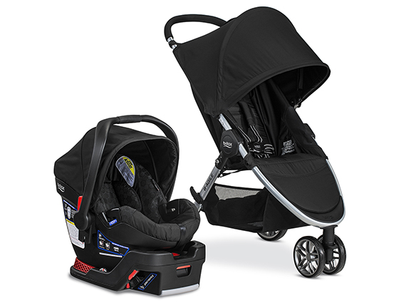 Britax B Agile & B Safe 35 Travel System, Black เซตรถเข็นพร้อมกระเช้าคาร์ซีท